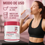 🍑🔥 CREATINE MONOHYDRATADA ORIGINAL 5 EN 1 (+COLAGENO) + Envío GRATIS 🚚🎁
