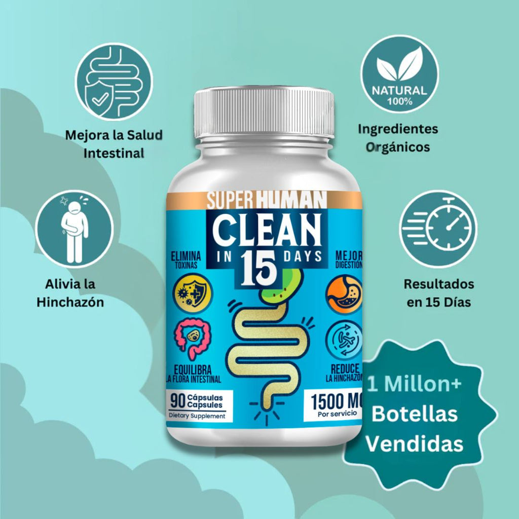 Clean15™ Limpieza Completa Estomacal en 15 días SuperHuman™